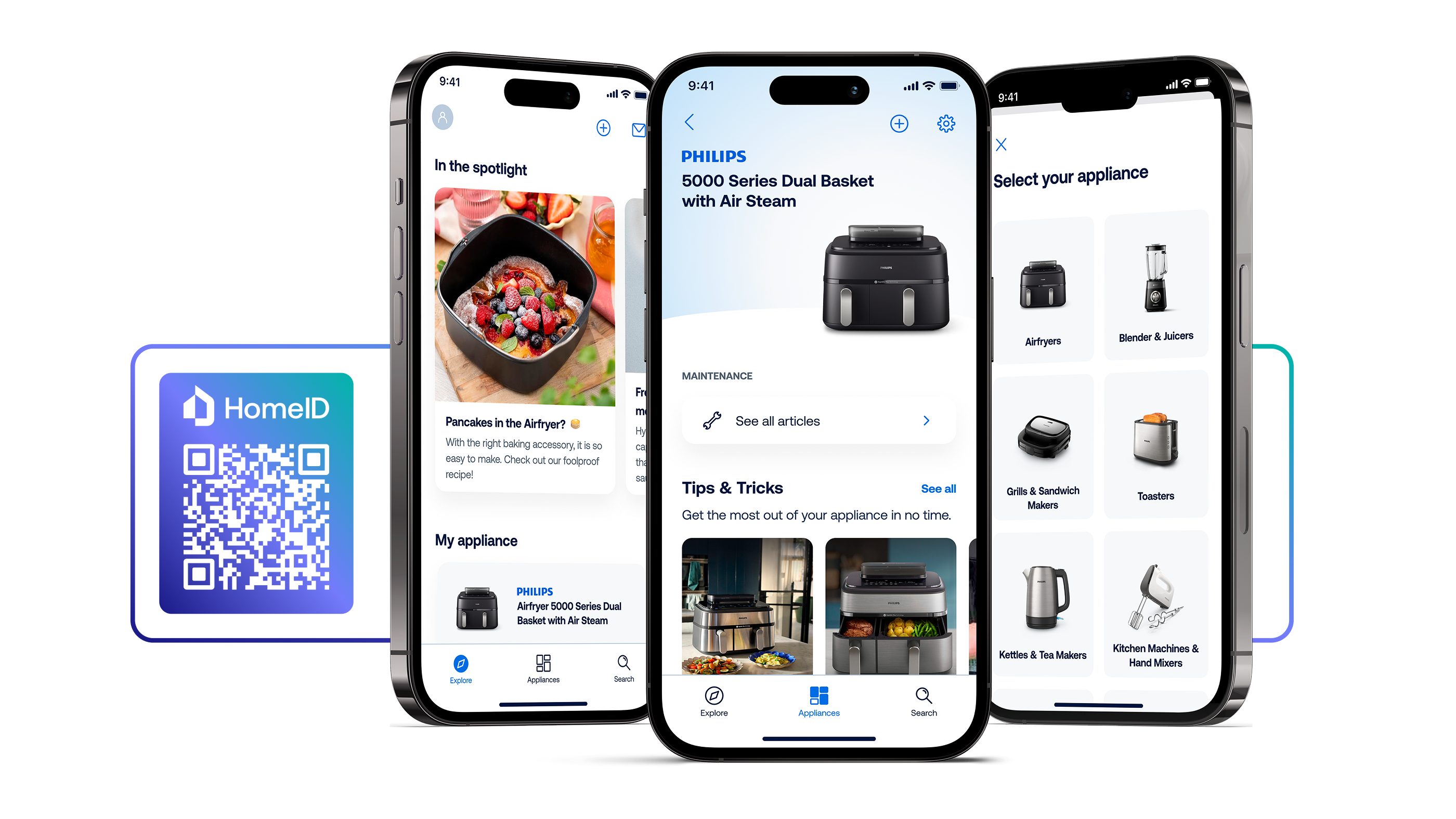 Explore recipes & get support on HomeID