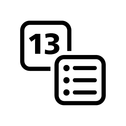 13 pre-set programs