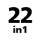 Icon showing twenty two cooking programs available in one device