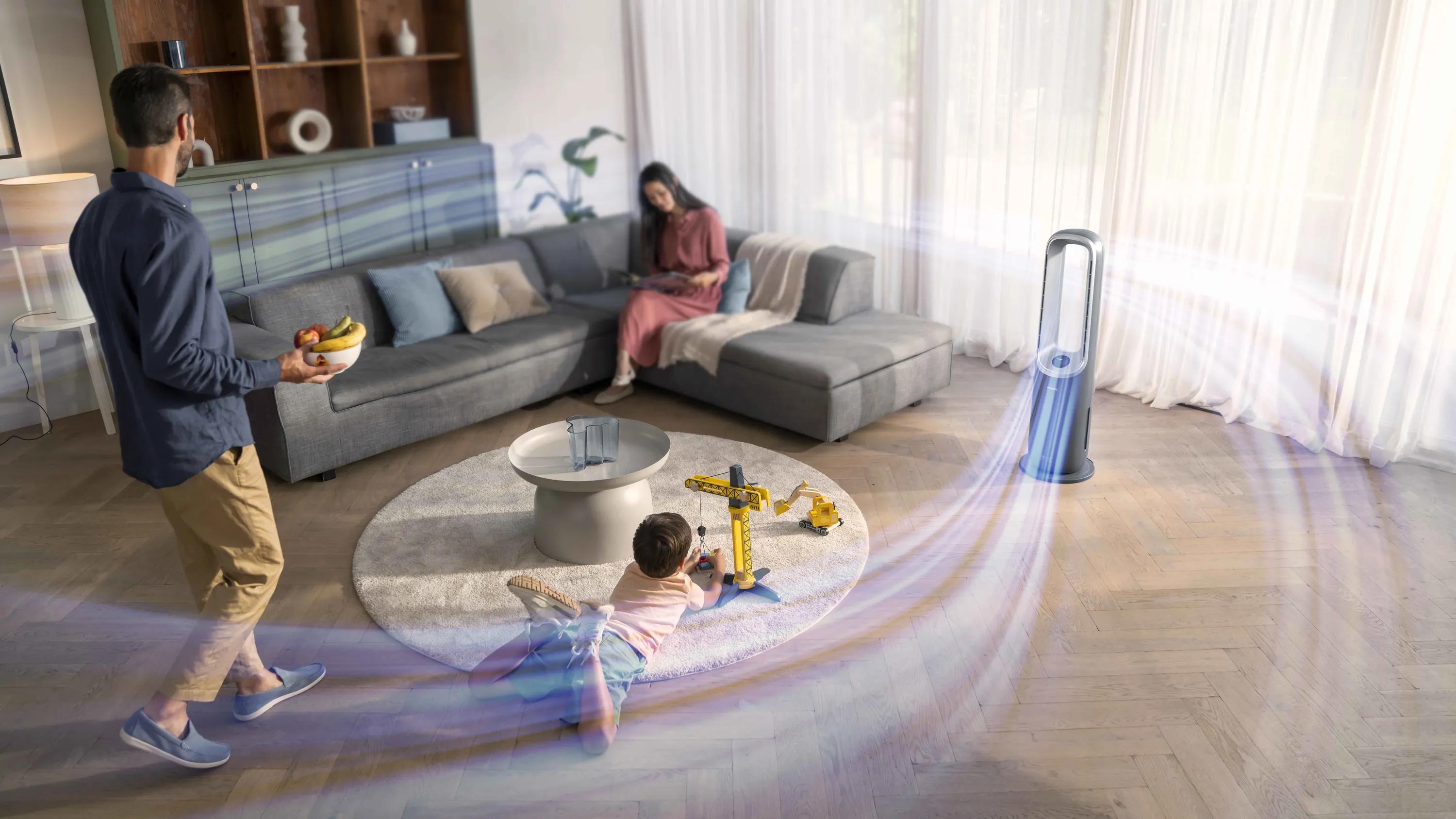 Purifie efficacement les grandes pièces jusqu'à 70 m2²