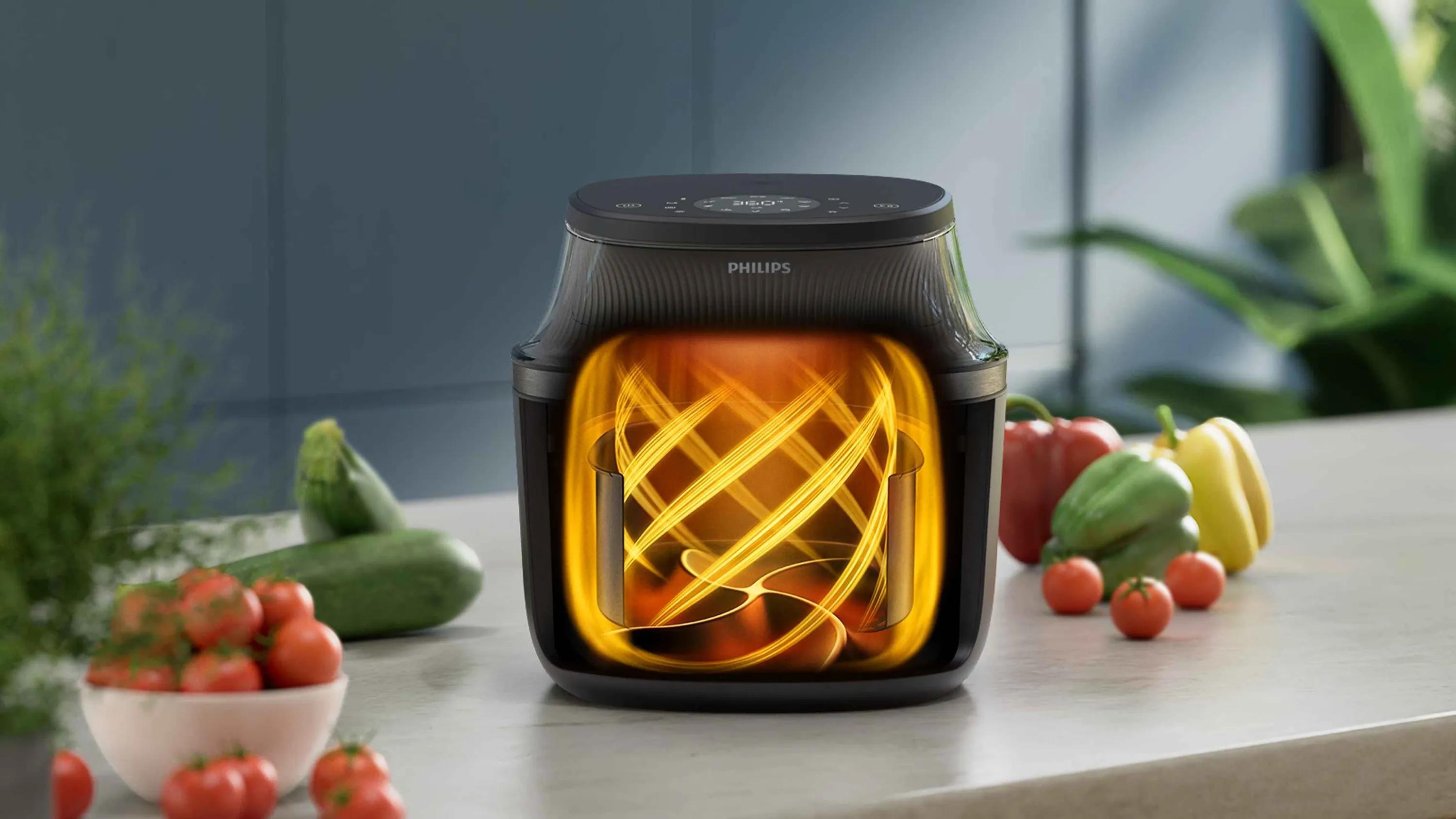 Comidas crujientes, tiernas y cocinadas uniformemente con las Airfryers Philips