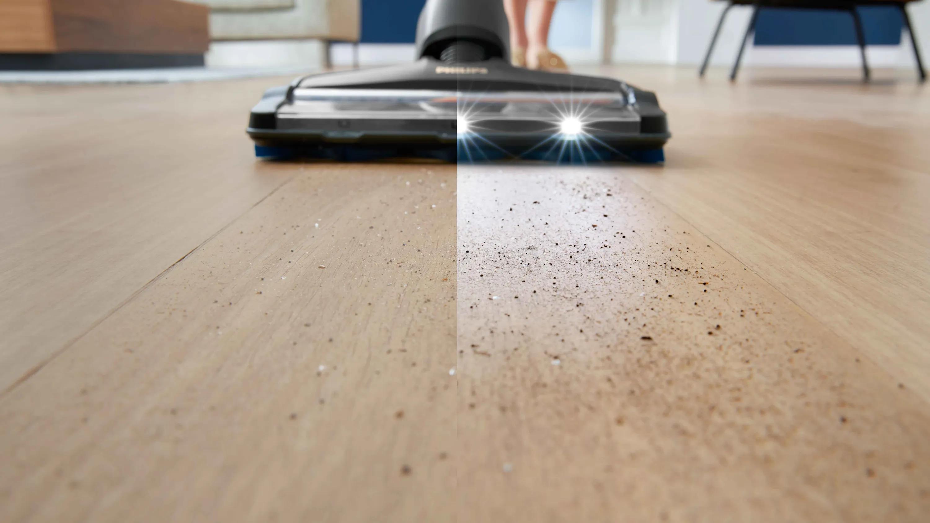 TriActive Smart LED-munstycke känner av golvtyp och anpassar sig