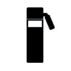 Integrated milk system icon (black)