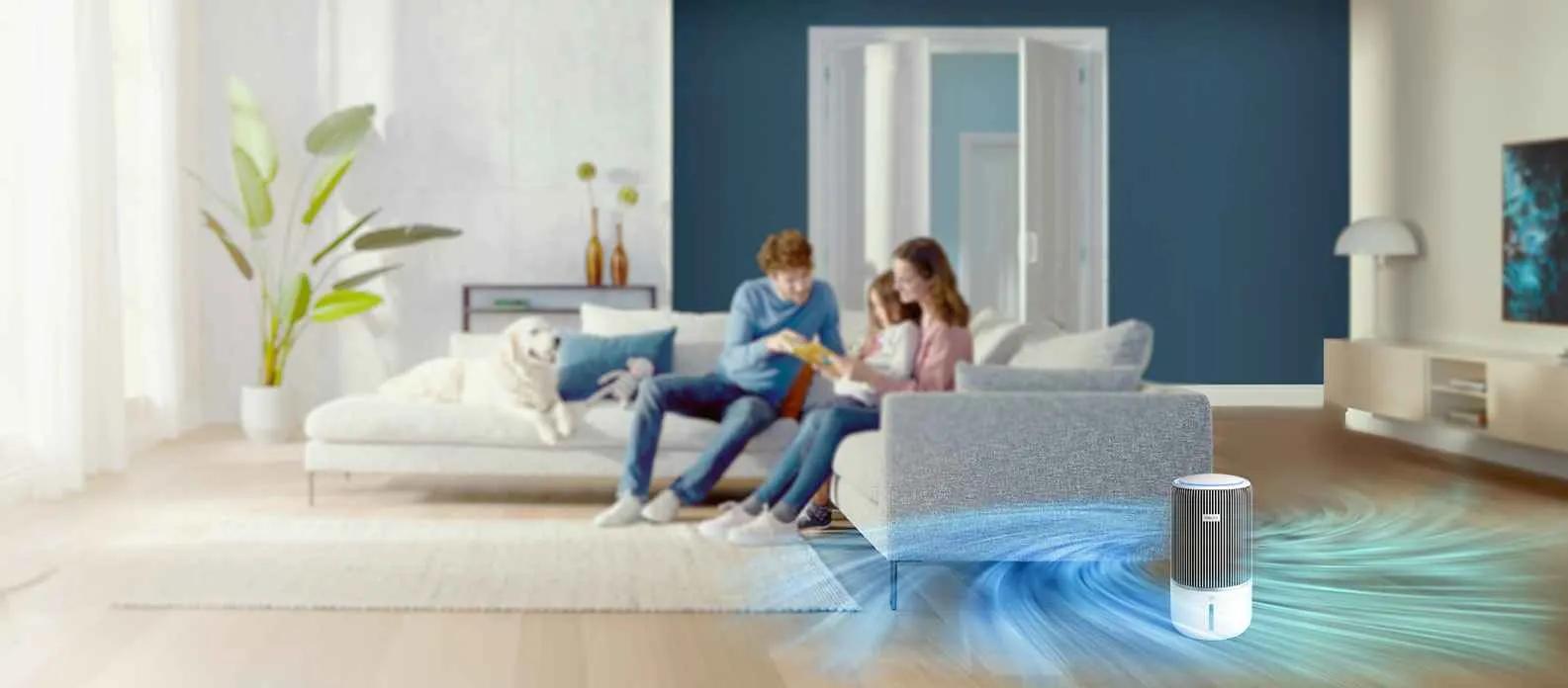 HEPA NanoProtect-filtret tar bort 99,97 %¹ av föroreningarna för renare luft