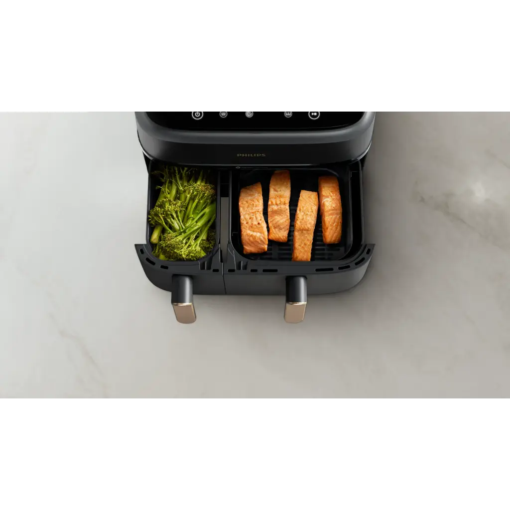 Heißluftfritteuse Zubehör für Philips Dual Basket Airfryer 3000-Serie, Silikonform Airfryer Zubehör Heißluftfritteuse für Phillips Airfryer 3000 Dual Basket Zubehör 6L/3L