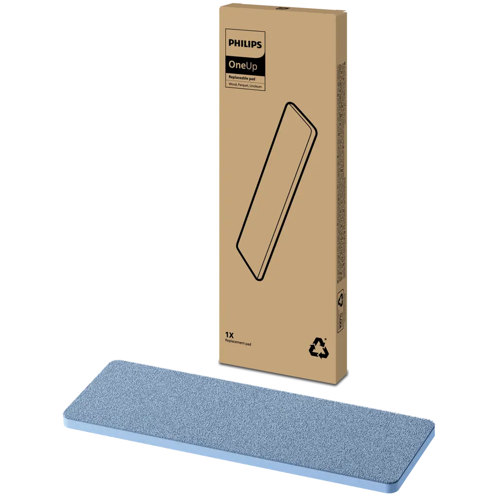 Philips OneUp mopp - tre/parkett/lino Utskiftbar mopp