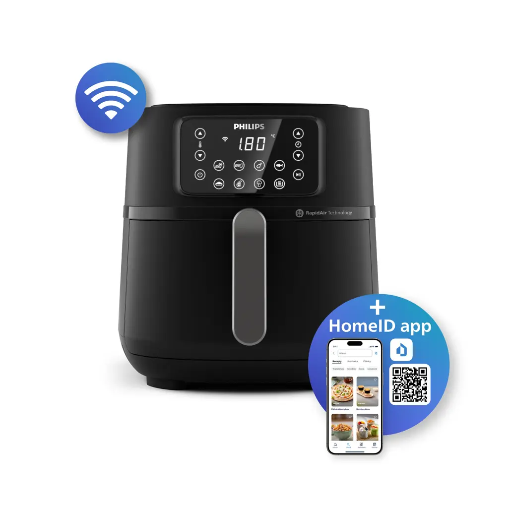 Horkovzdušná fritéza Airfryer 5000 Series XXL Connected Horkovzdušná fritéza Airfryer 5000 Series XXL Connected