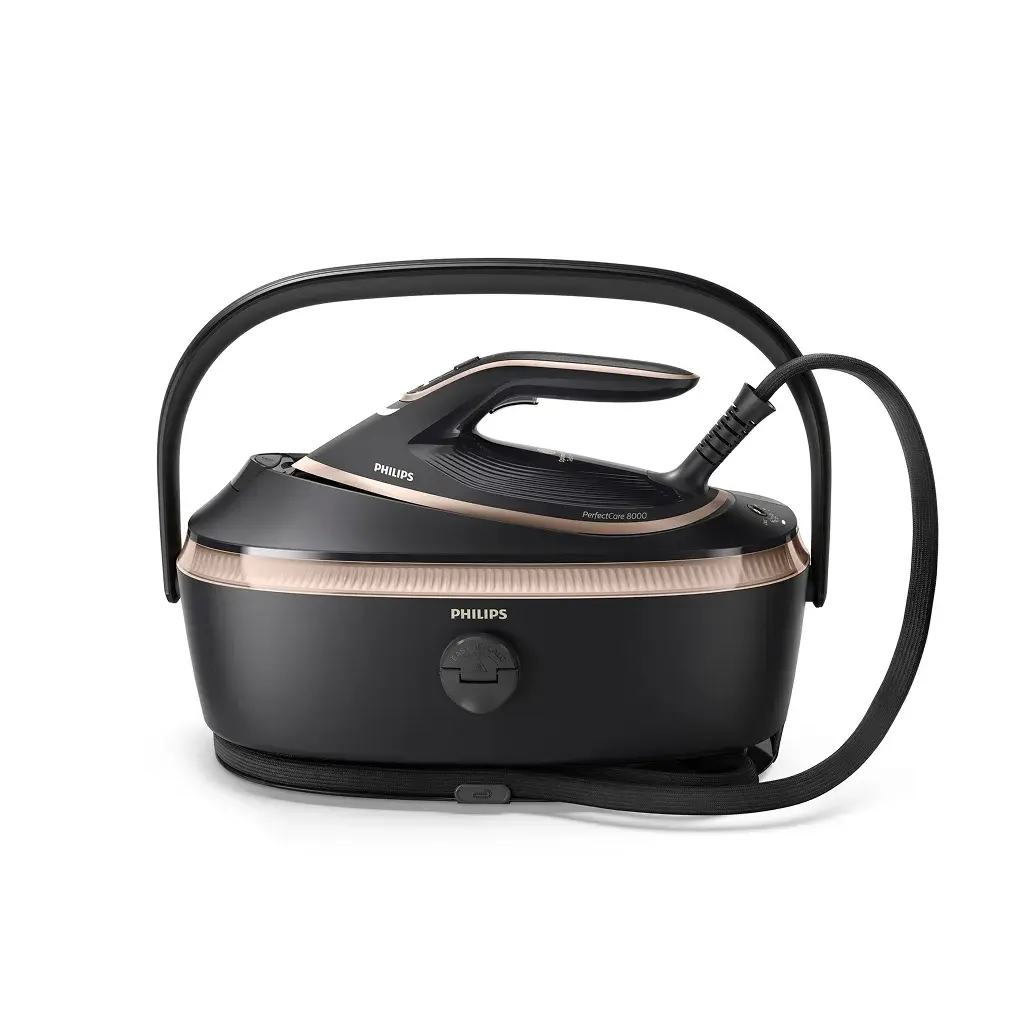 Série 8000 Centrale Vapeur Philips - Iron 9 bars Noir/Doré 1.4L