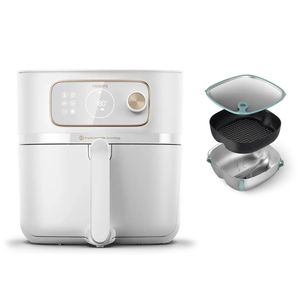 7000 Series Airfryer Combi 8,3 l mit Dampfzubehör 7000 Series Airfryer Combi 8,3 l mit Dampfzubehör