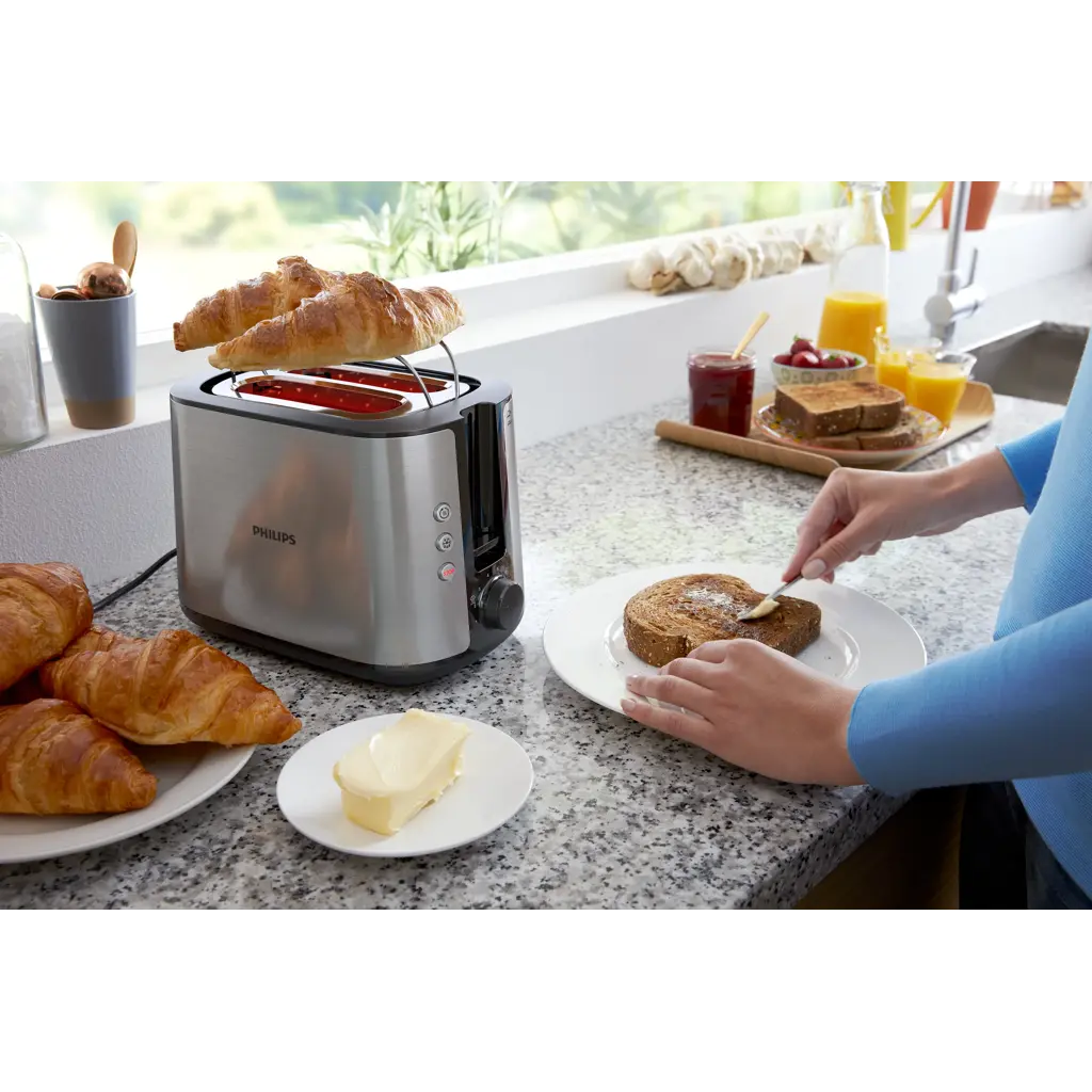 Philips Home HD2639/90 Broodrooster Zilver, Zwart