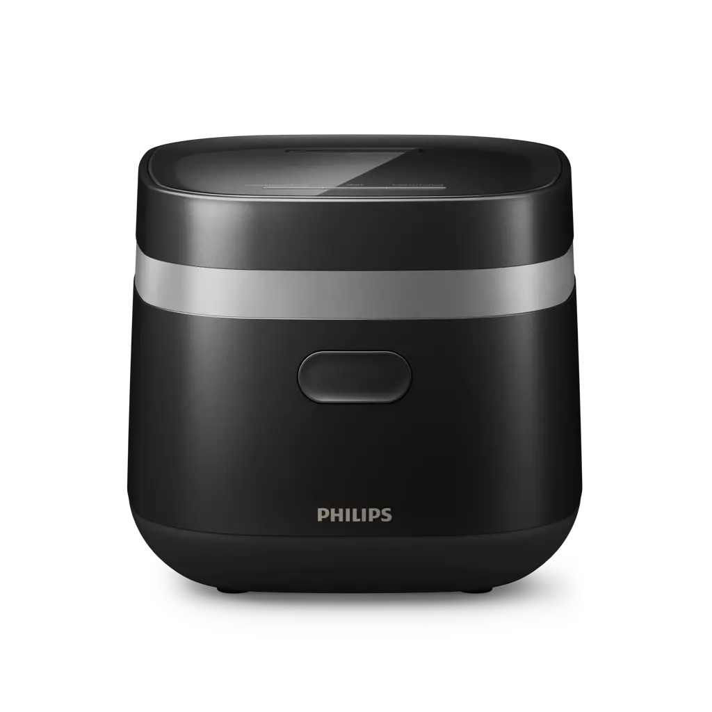 Mini Cuiseur à Riz Philips Série 3000 - 0,54L, Revêtement Bakuhanseki 5 Couches, 5 Menus, Cuisson Rapide 30 Min - Noir