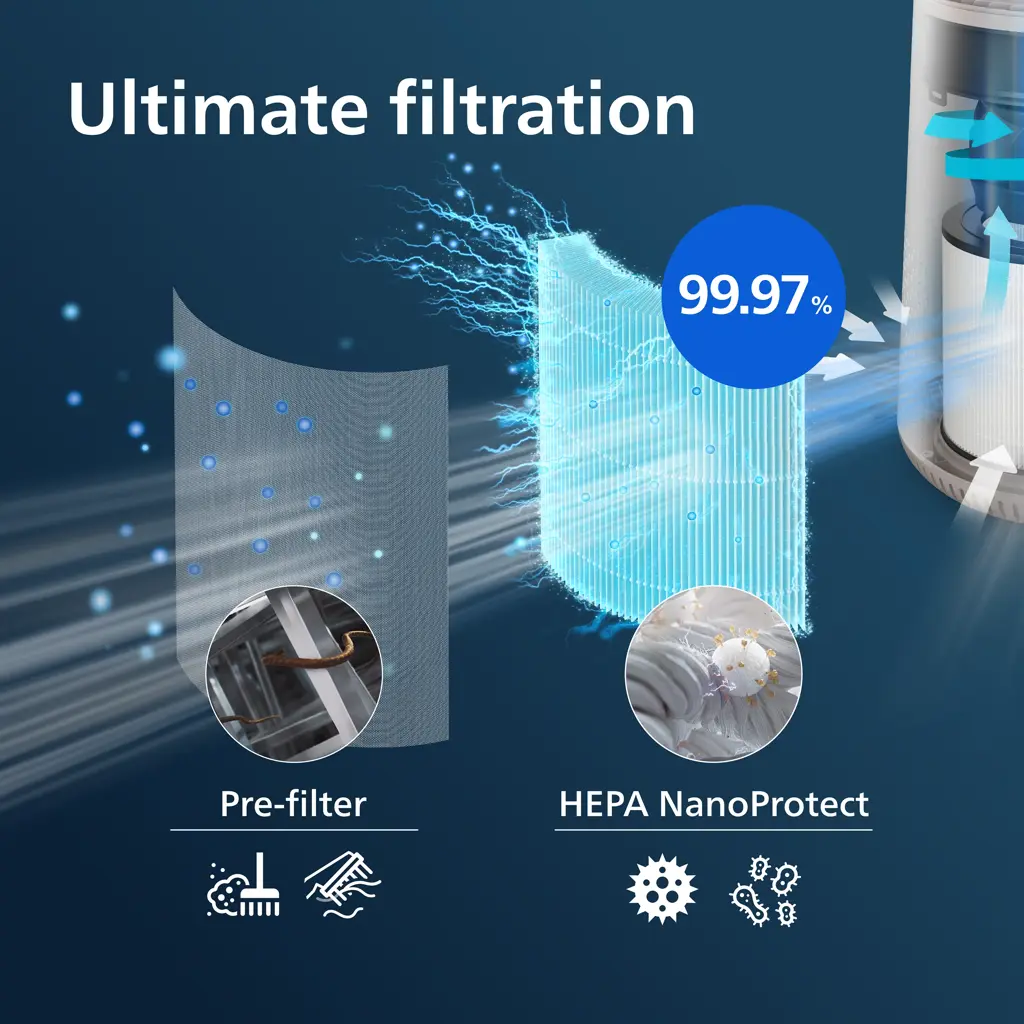 Air Purifier 600 Series HEPA NanoProtect-filter | Home Life