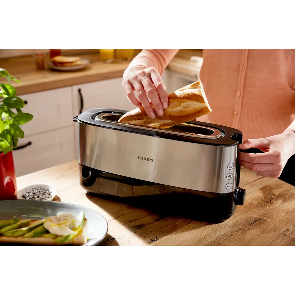 Philips HD2692/90 Grille-Pain Daily Métal - Fentes Ultra-Larges 950W