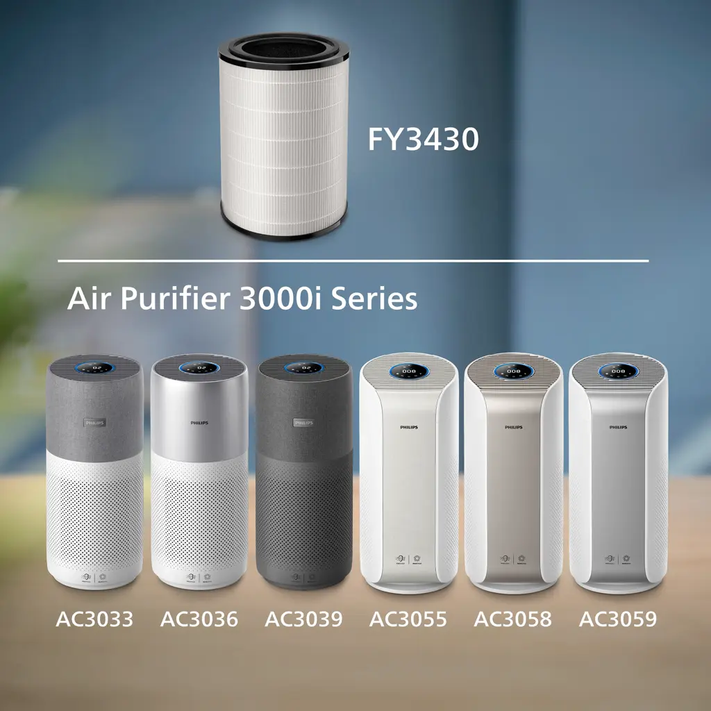Air Purifier 3000i Series HEPA NanoProtect & Active Carbon filter