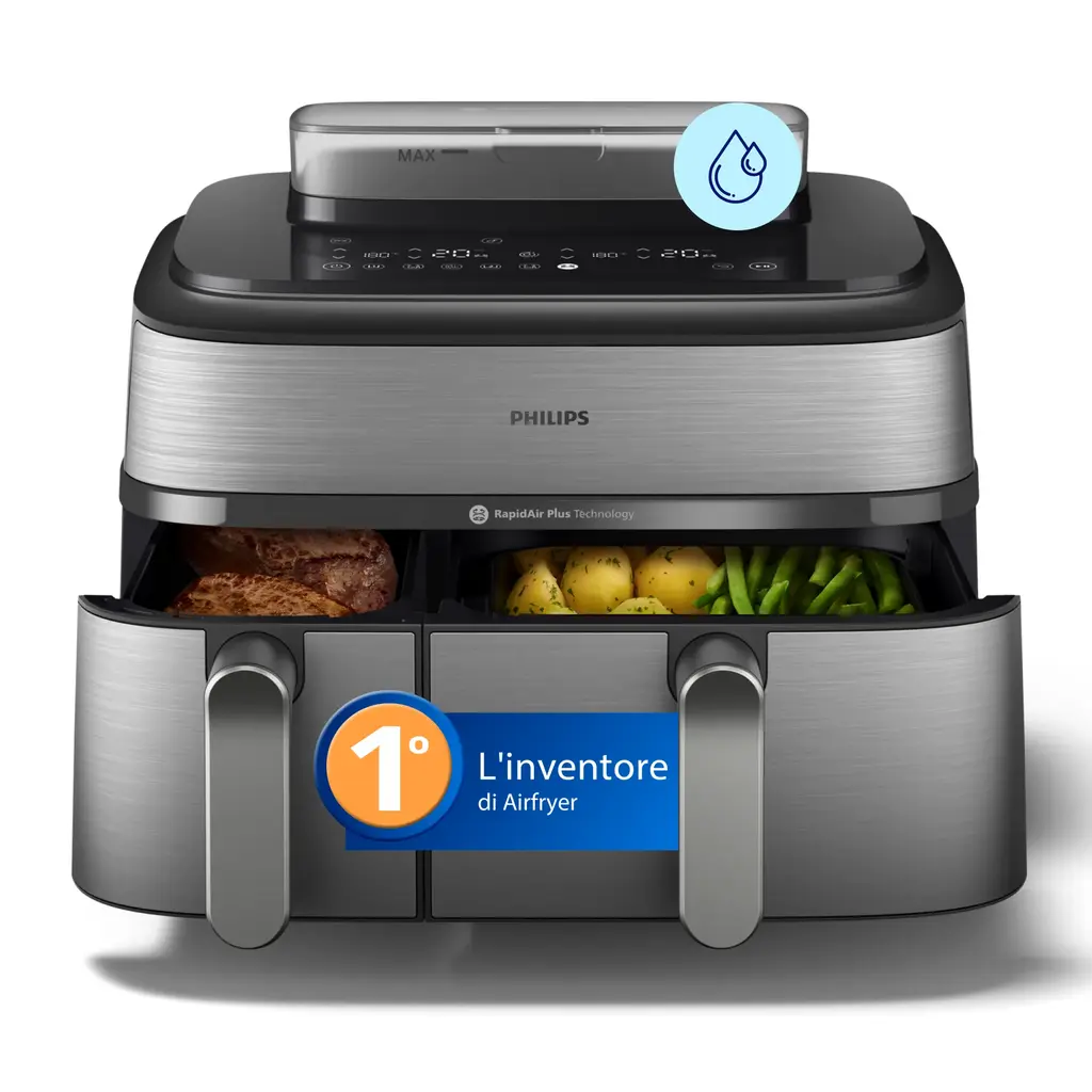 Airfryer Serie 5000 da 9.0L con cottura a vapore Friggitrice ad aria