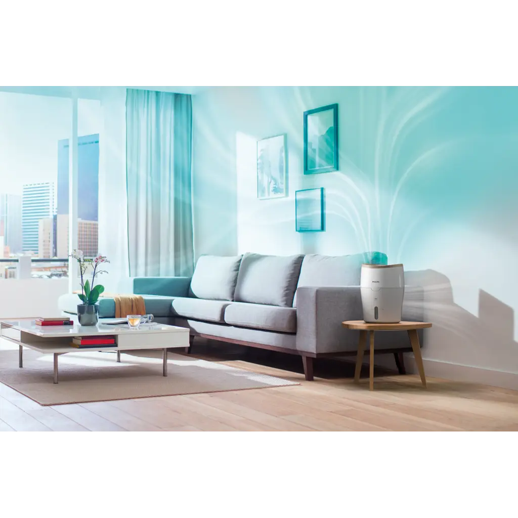 Philips Série 2000 Humidificateur D'Air NanoCloud – 38 M², 250 Ml/h, Silencieux, Réservoir 2L, Anti-Bactéries (HU4811/10)