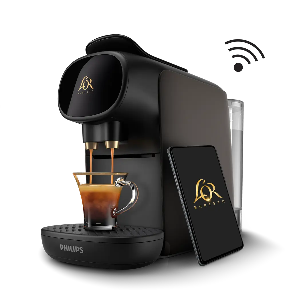 L'Or Barista Sublime Cafetière capsules Philips - Machine à café Connectée, 19 bars, Noir L'Or Barista Sublime Cafetière capsules Philips - Machine à café Connectée, 19 bars, Noir