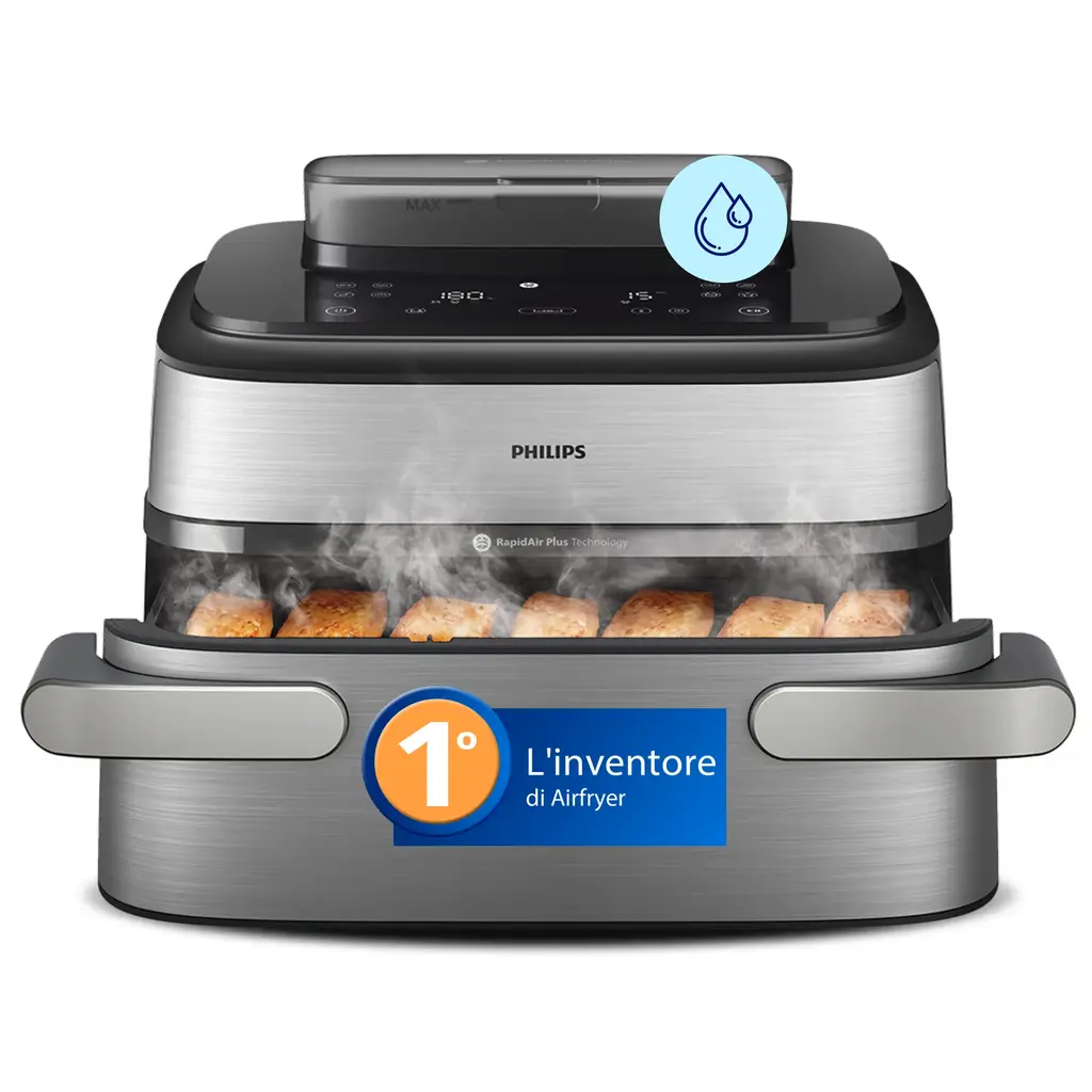 Serie 5000 cestello Flexi Airfryer Philips - Friggitrice ad aria a vapor 9,5L