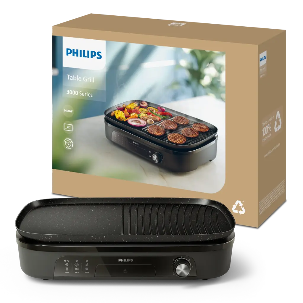 Grătar electric de masă | Aparate pentru Bucătărie | Philips