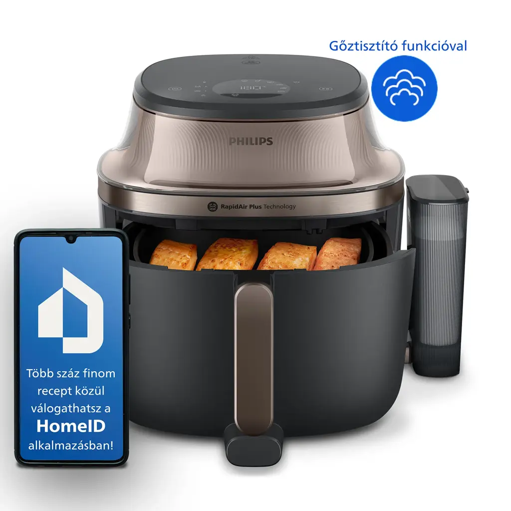 Philips SteamFry+ sínnel, 7.2L   Airfryerek