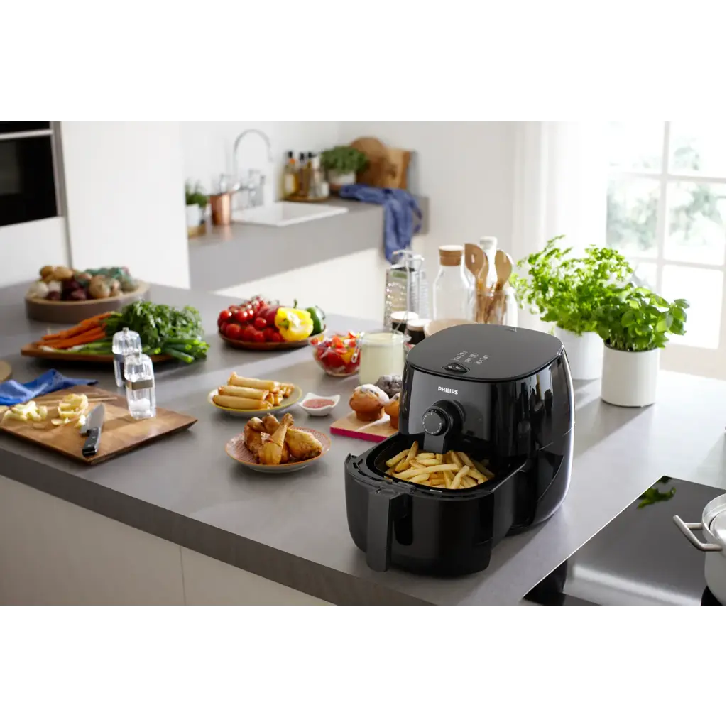 Philips Hd9621 Philips Air Fryer Viva Philips HD9621/96 Viva Collection Air Fryer Black