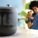 Pet Series Water Fountain PAW3210_02 Dark Grey Product In Use Photo(PPL) run_dry_protection 1X1 Pet Series Water Fountain PAW3210_02 Dark Grey Product In Use Photo(PPL) run_dry_protection 1X1