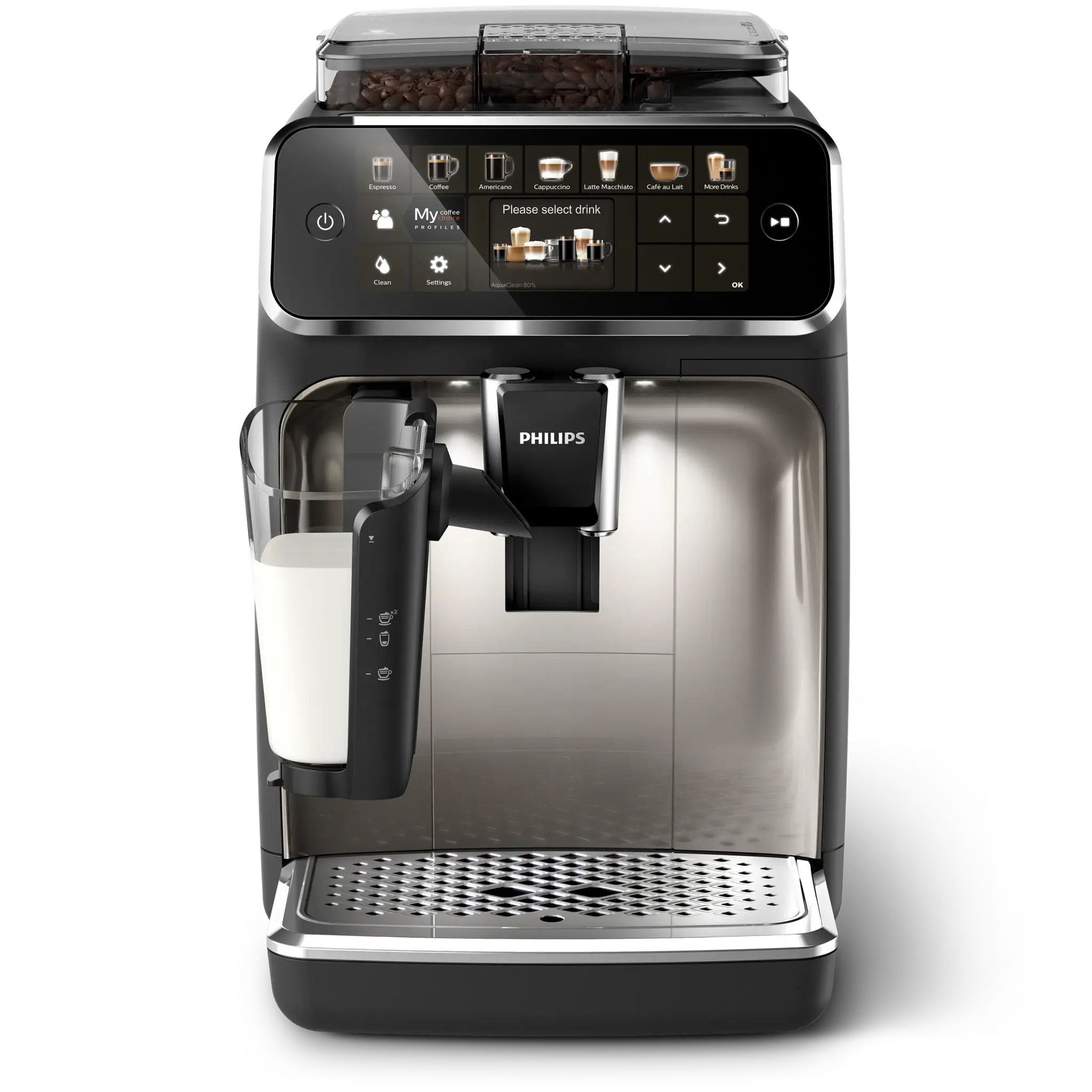 Philips Series 5400 LatteGo EP5447 — vue détaillée 2 (Philips officiel)