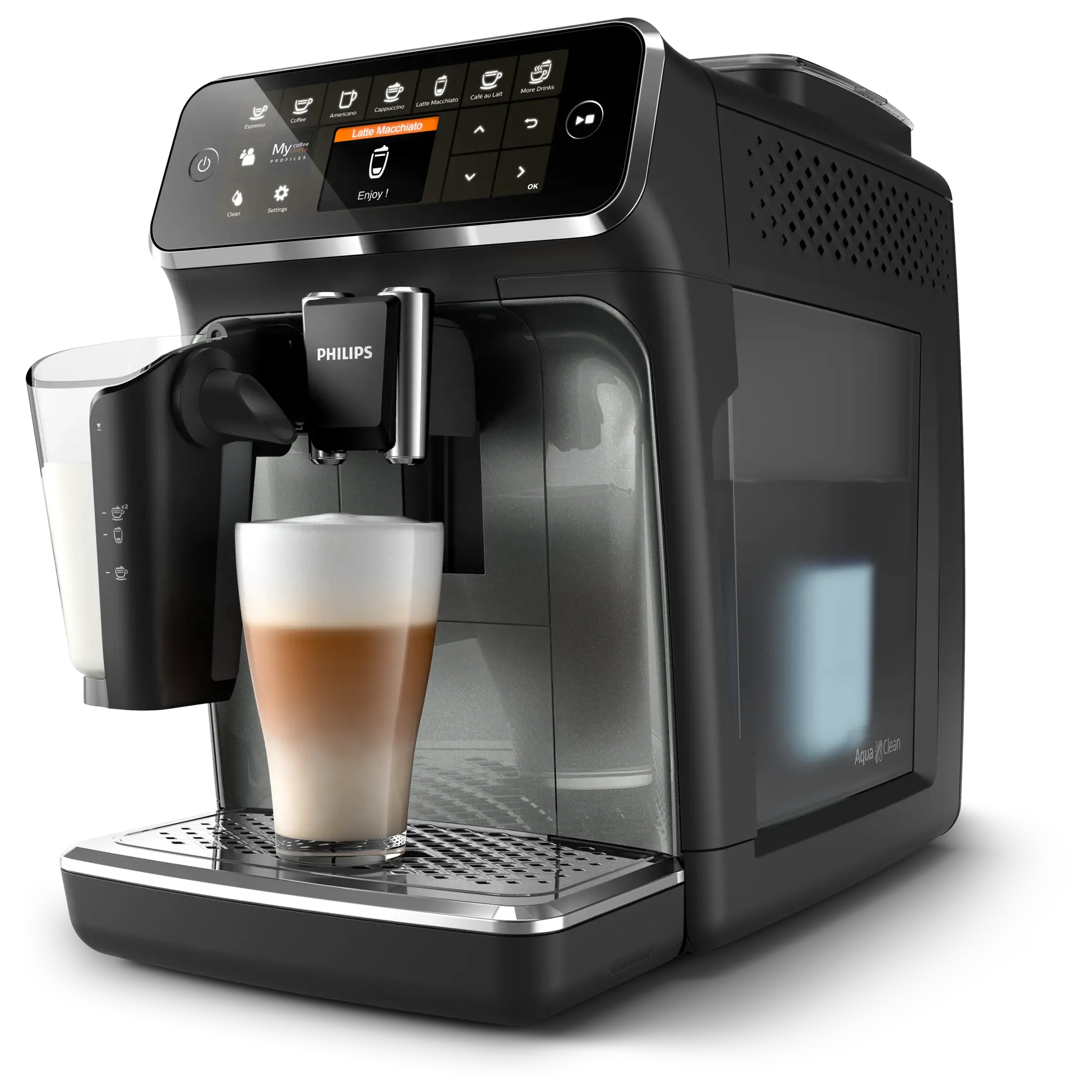Philips Series 4300 LatteGo EP4346 — vue détaillée 1 (Philips officiel)