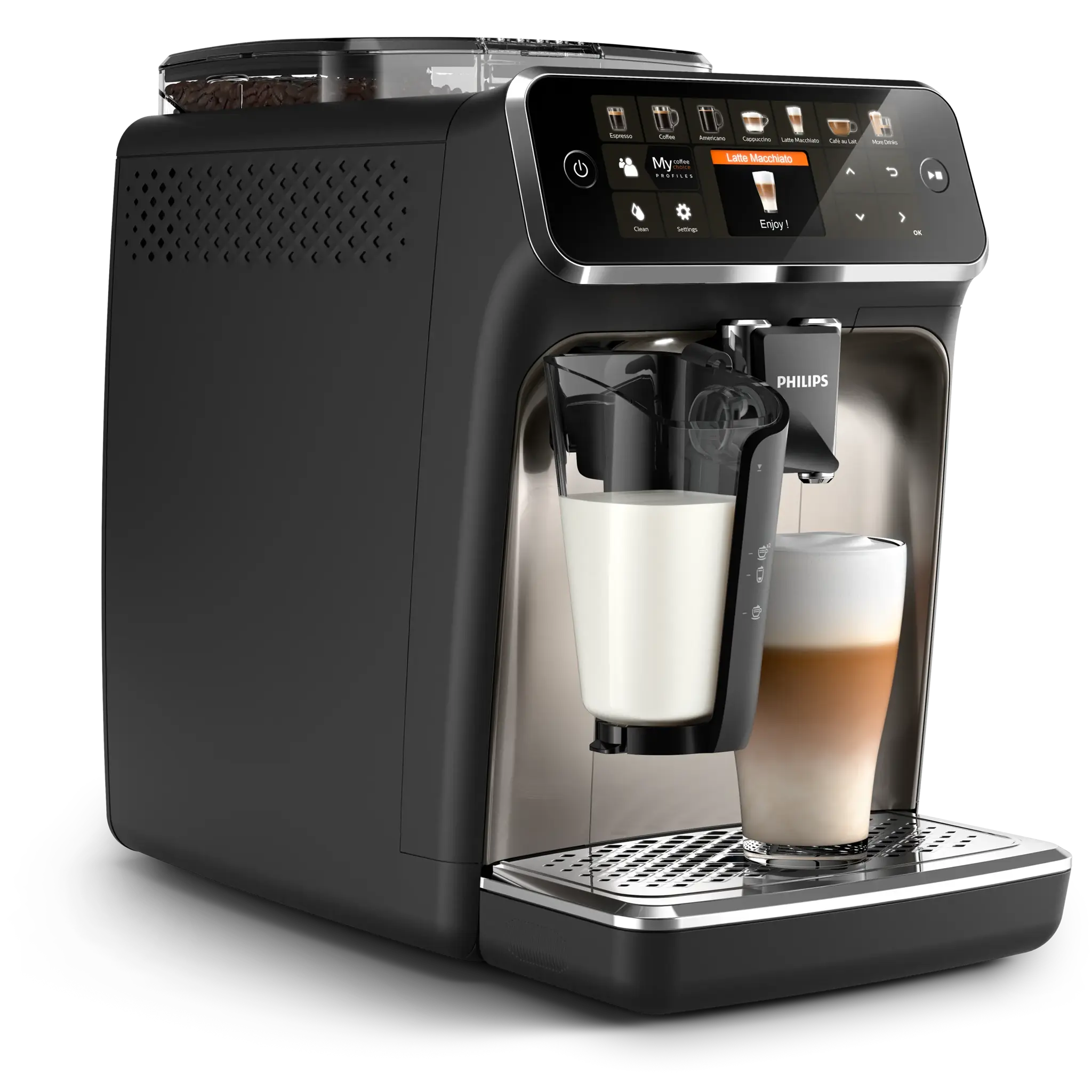 Philips Series 5400 LatteGo EP5447 — vue détaillée 3 (Philips officiel)