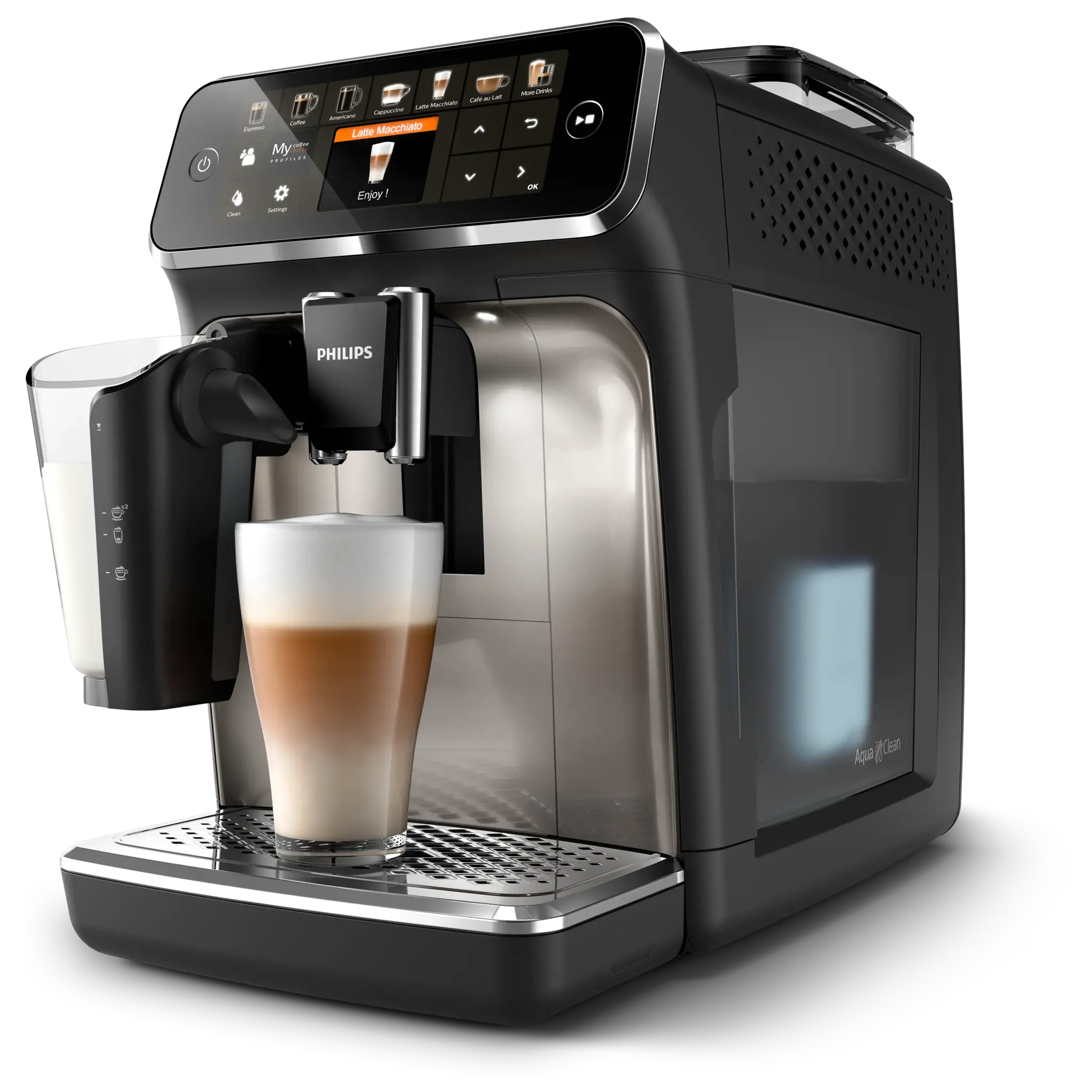 Philips Series 5400 LatteGo EP5447 — vue détaillée 1 (Philips officiel)