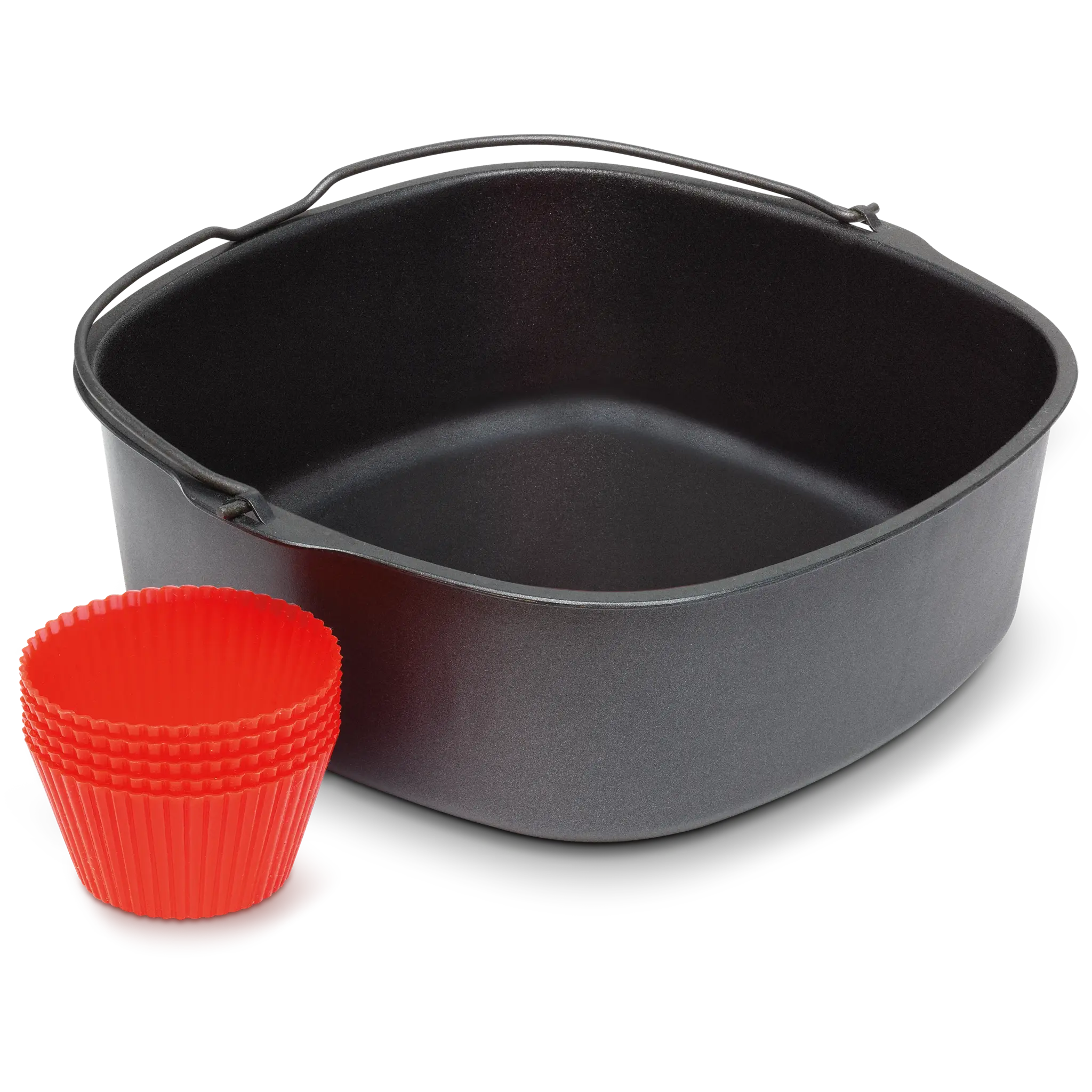 Bodo® Airfryer Bakje - Airfryer Accesoires - 19 cm - Grijs – Bodo® DESIGN