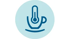 De koffietemperatuur is juist