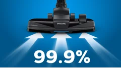 99,9&nbsp;% Staubaufnahme*