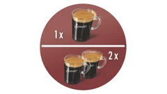 1 oder 2&nbsp;Tassen gleichzeitig