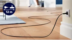 Groot bereik van 12 meter