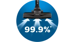 99,9&nbsp;% Staubaufnahme*