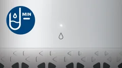 Statusanzeige des Wasserbehälters