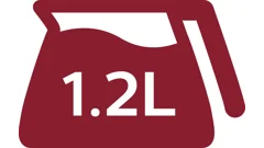 Capacité de 1,2 l