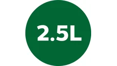 2,5 liter sap in één keer