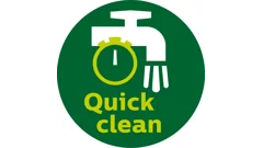 QuickClean and dishwasher-safe