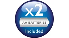 2&nbsp;AA batteries included