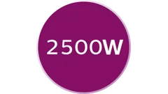 2.500&nbsp;W für schnelles Aufheizen