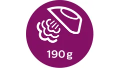Dampfstoß von bis zu 190&nbsp;g