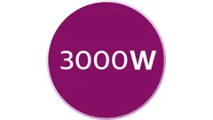 3000 W for fast heat-up