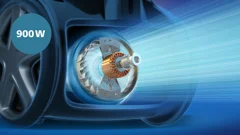 Motor van 900 W voor hoge zuigkracht