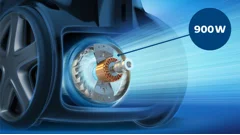 Moteur ultra-efficace de 900&nbsp;W