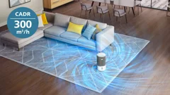 Purifies rooms up to 78&nbsp;m2