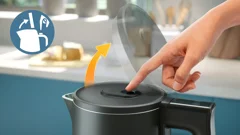 Deksel met veerontgrendeling