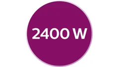 2.400&nbsp;W für schnelles Aufheizen