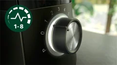 8 hastighedsindstillinger